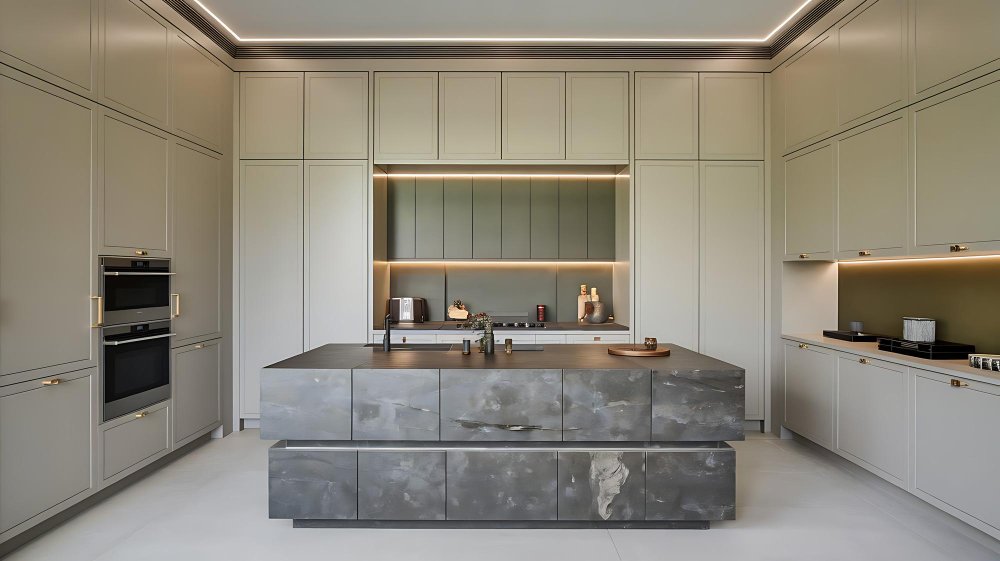kitchen island with stove